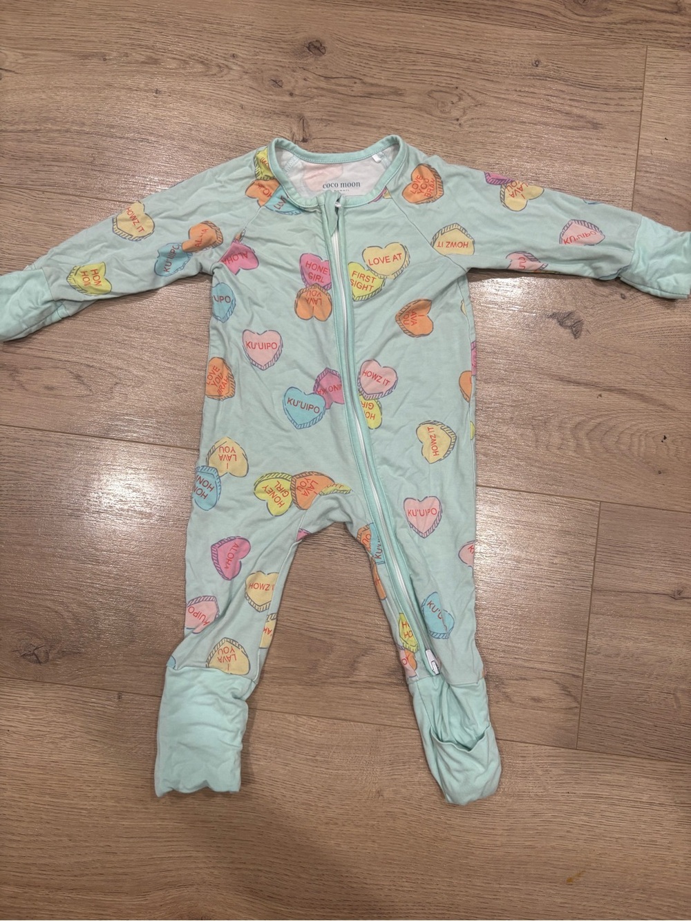Coco moon Hawaii valentines onesie